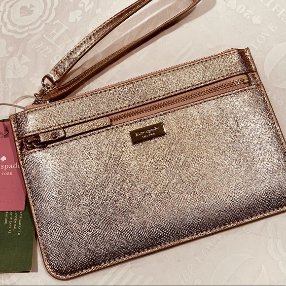 metallic leather wristlet by
KATE SPADE NEW YORK - Picture 11 of 17